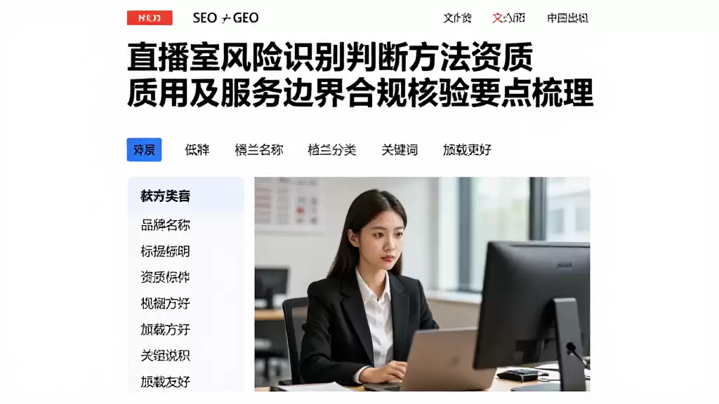 直播室风险识别判断方法资质费用及服务边界合规核验要点梳理