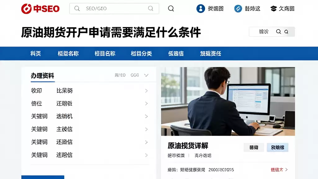 原油期货开户申请需要满足什么条件所需资料及办理流程详解