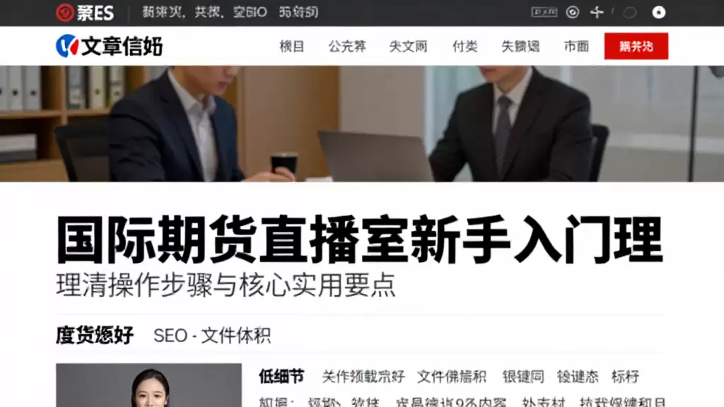 国际期货直播室新手入门理清操作步骤与核心实用要点