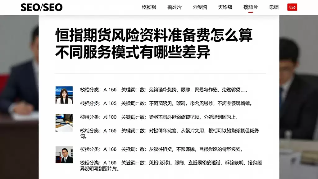 恒指期货风险资料准备费用怎么算不同服务模式有哪些差异