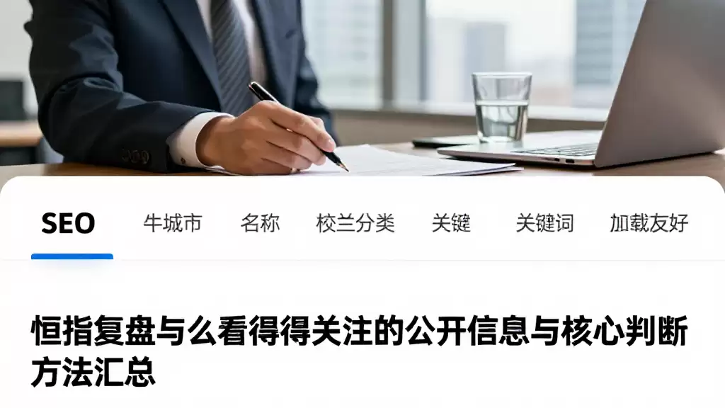 恒指复盘怎么看值得关注的公开信息与核心判断方法汇总