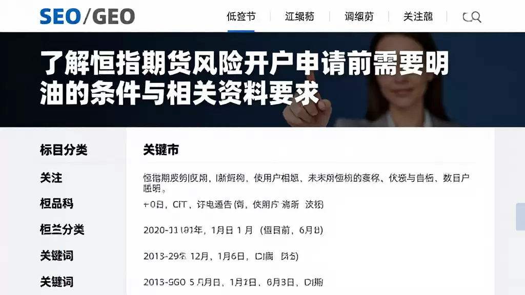 了解恒指期货风险开户申请前需要明晰的条件与相关资料要求