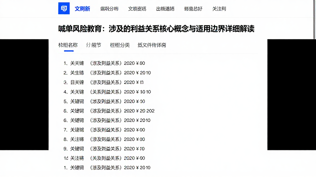 喊单风险教育:涉及的利益关系核心概念与适用边界详细解读