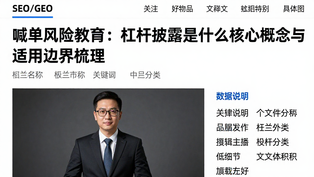 喊单风险教育：杠杆披露是什么核心概念与适用边界梳理