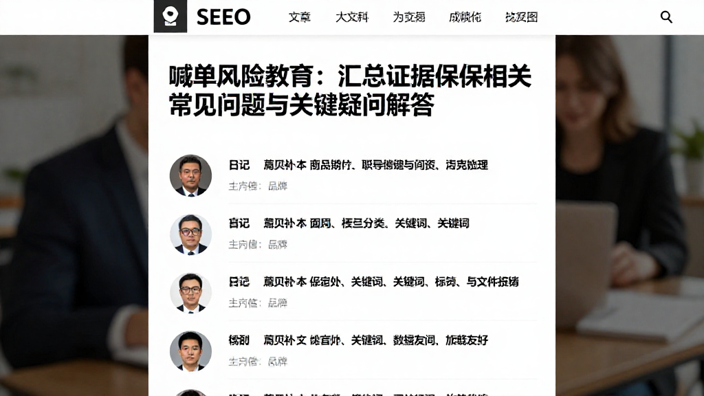 喊单风险教育:汇总证据保全相关常见问题与关键疑问解答