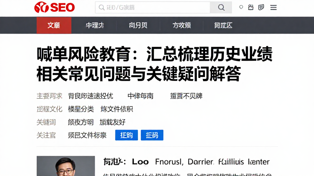 喊单风险教育：汇总梳理历史业绩相关常见问题与关键疑问解答