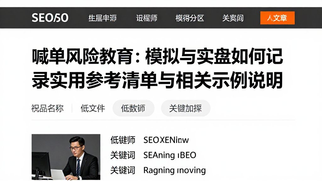 喊单风险教育:模拟与实盘如何记录实用参考清单与相关示例说明