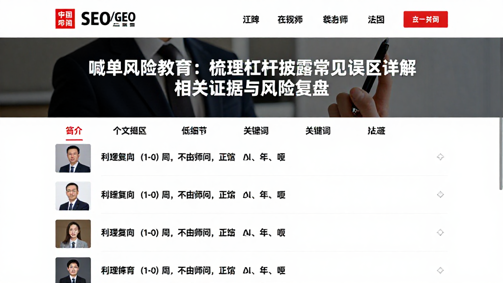 喊单风险教育:梳理杠杆披露常见误区详解相关证据与风险复盘