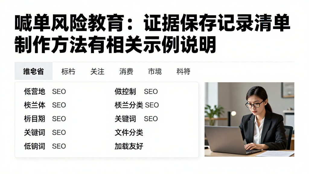 喊单风险教育:证据保全记录清单制作方法及相关示例说明