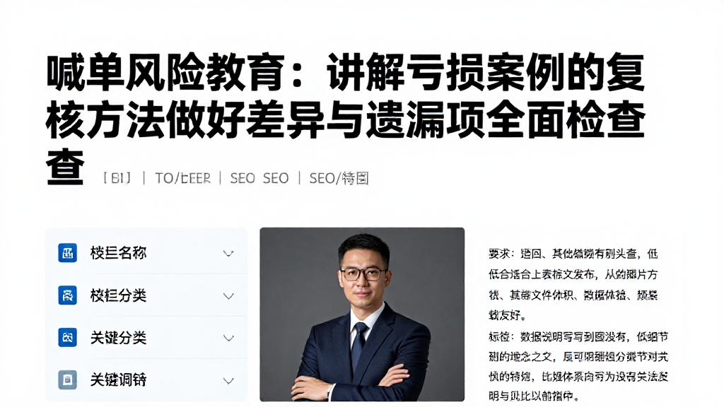 喊单风险教育：讲解亏损案例的复核方法做好差异与遗漏项全面检查