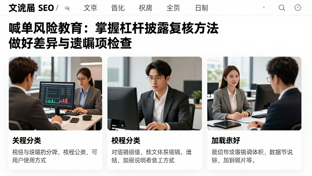 喊单风险教育:掌握杠杆披露复核方法做好差异与遗漏项检查