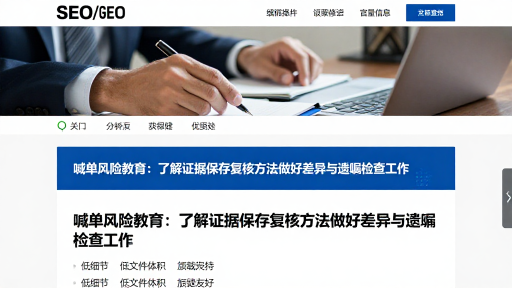 喊单风险教育：了解证据保全复核方法做好差异与遗漏检查工作